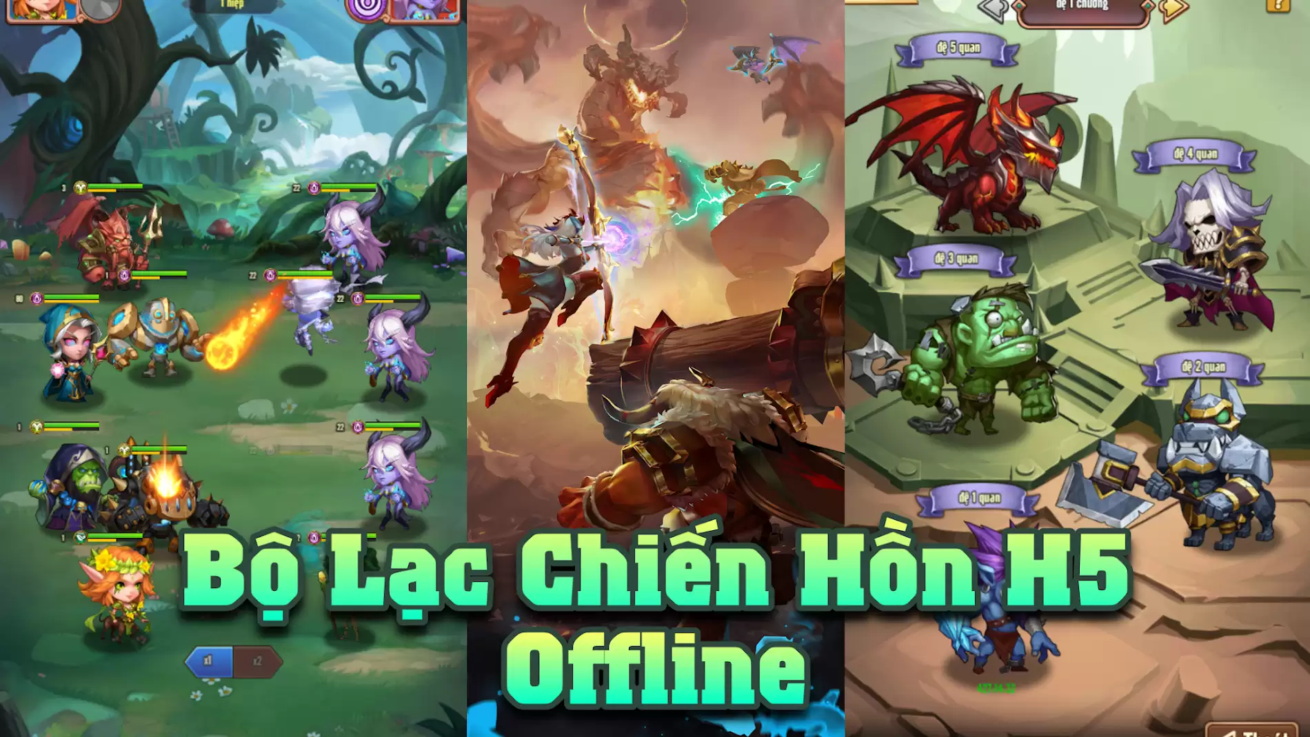 Bộ Lạc Chiến Hồn H5 Offline - Idle Heroes - Việt Hóa - GM - LAN - LouLx Game-LouLx Game