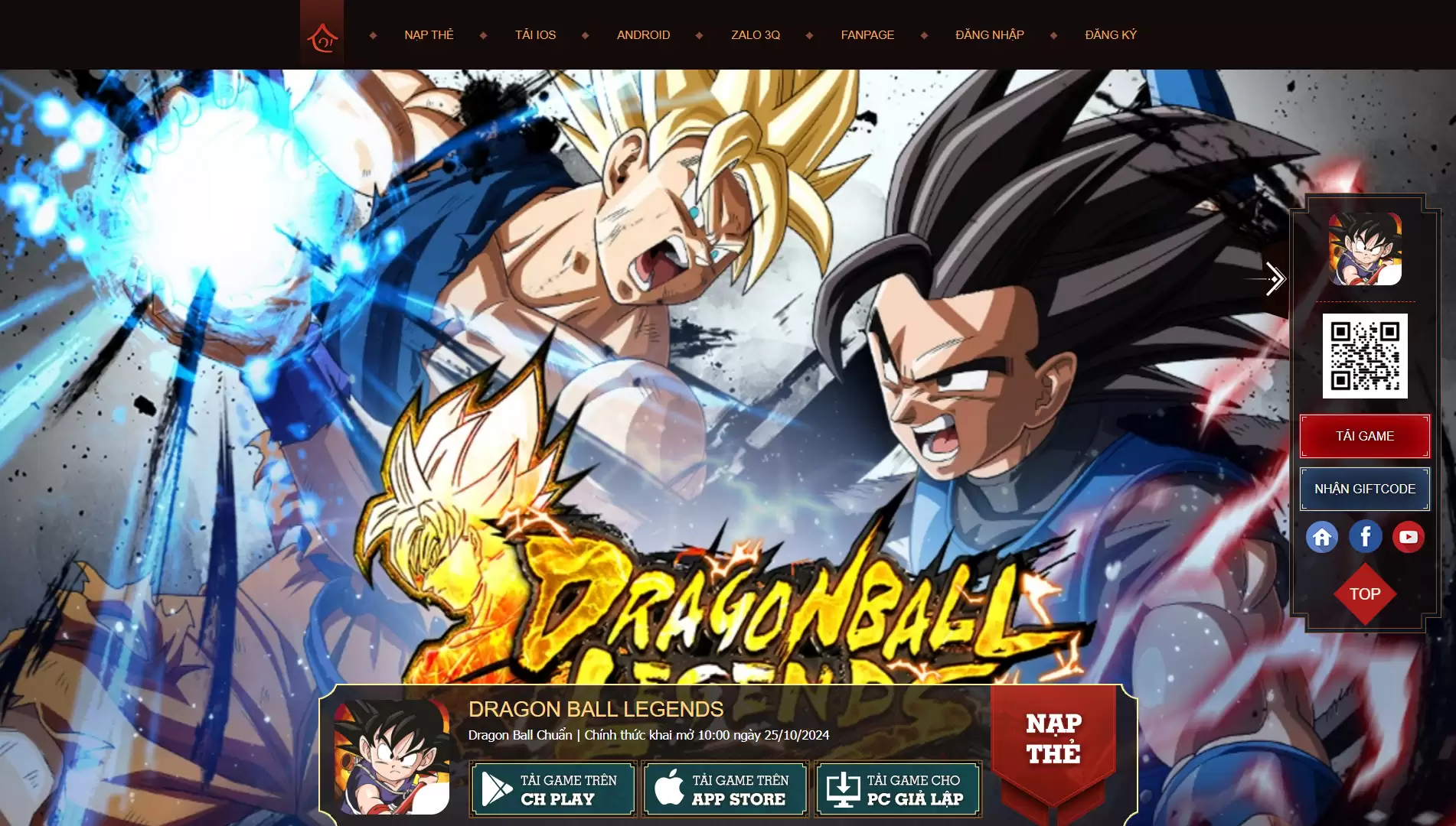 DB Legends Mobile Online - Việt Hóa - Android/iOS - Web User - Nạp Coin - Giftcode - Webshop - Máy Chủ Win - Hướng Dẫn Cài Đặt Chi Tiết - LouLx Game-LouLx Game