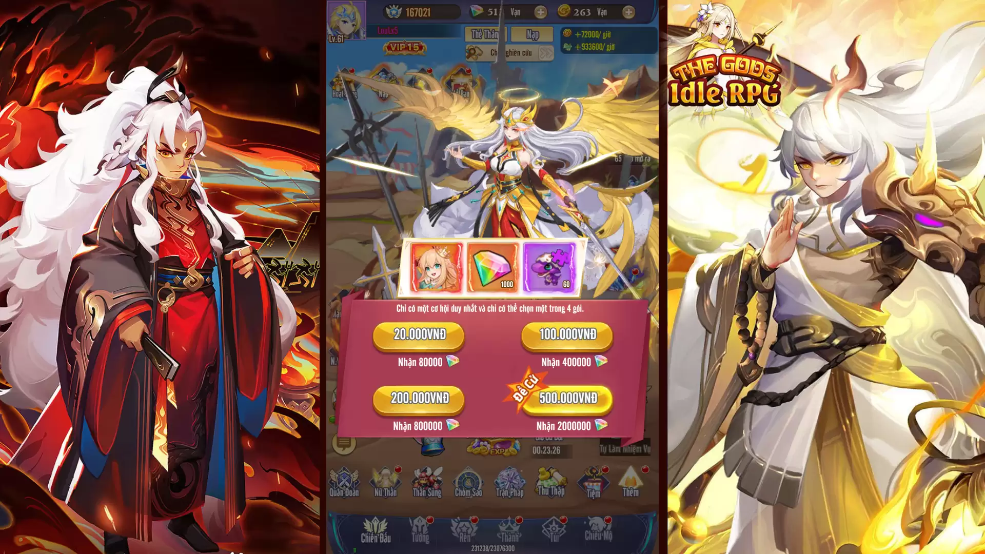 The God Idle H5 Online - Đa Nền Tảng - Máy Chủ Win - Website User/Admin - Tool GM - Giftcode - Webshop - Tích Nạp - LouLx Game-LouLx Game