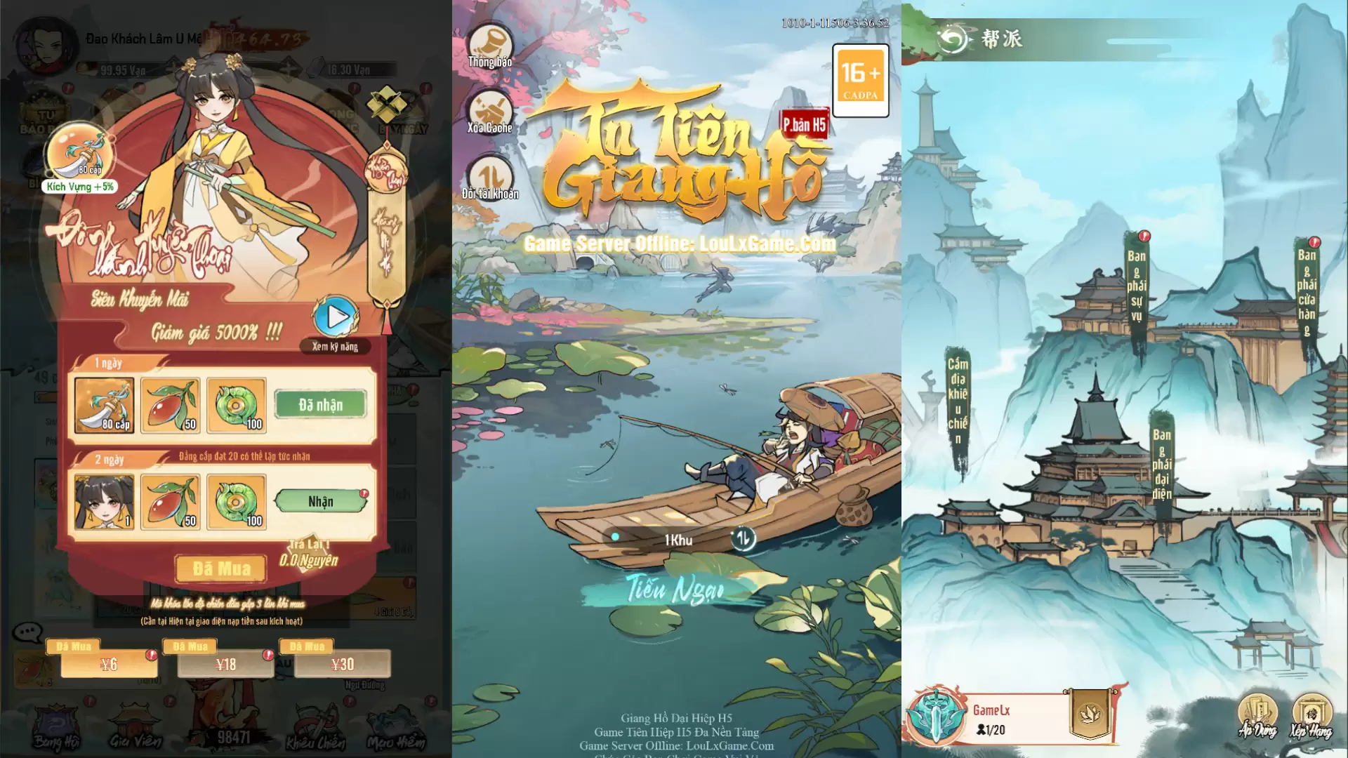 Tu Tiên Giang Hồ H5 Offline - Việt Hóa - GM - LAN - LouLx Game-LouLx Game