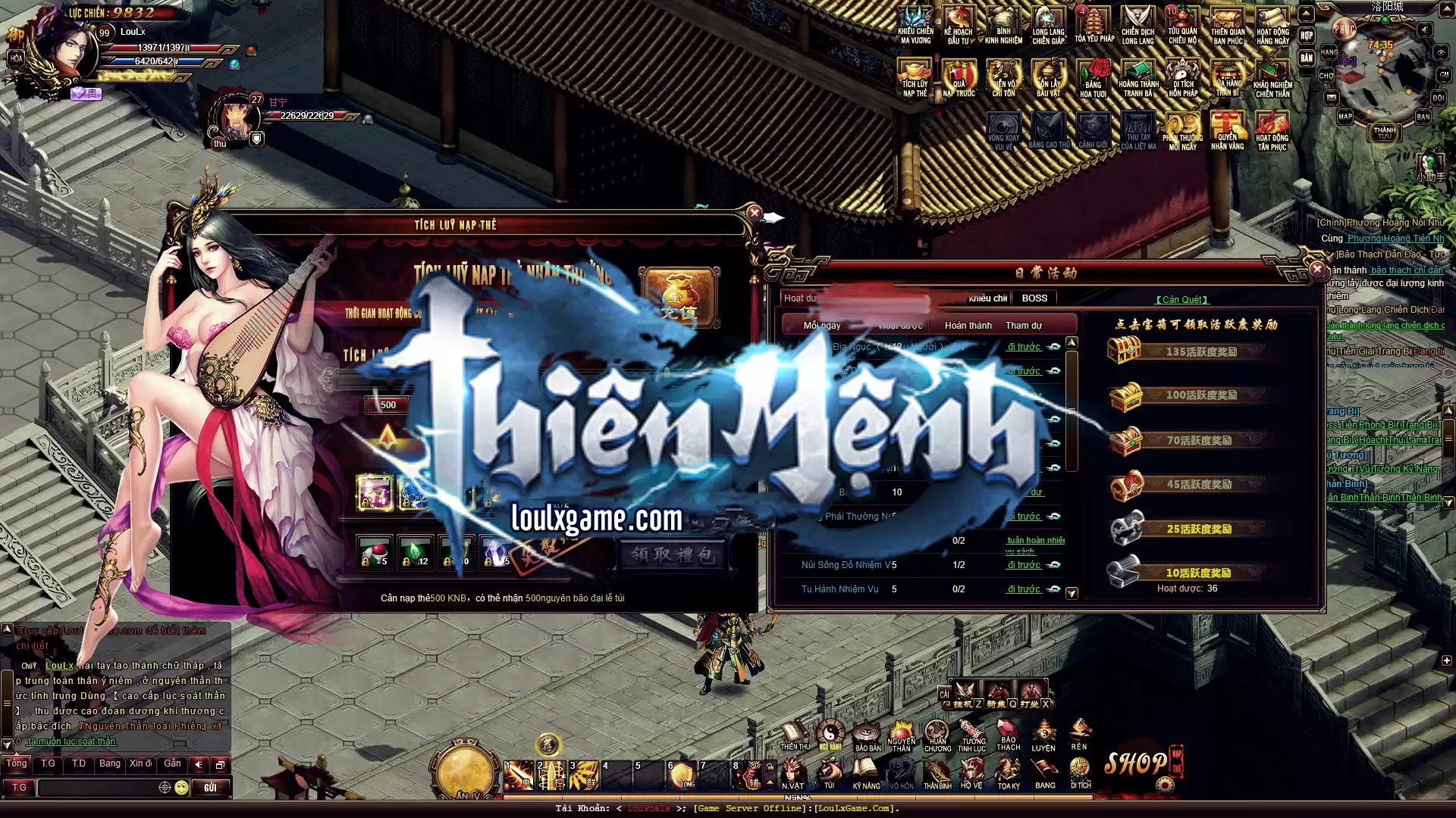 Webgame Thiên Mệnh Offline - Việt Hóa - Admin Panel - LAN - LouLx Game-LouLx Game