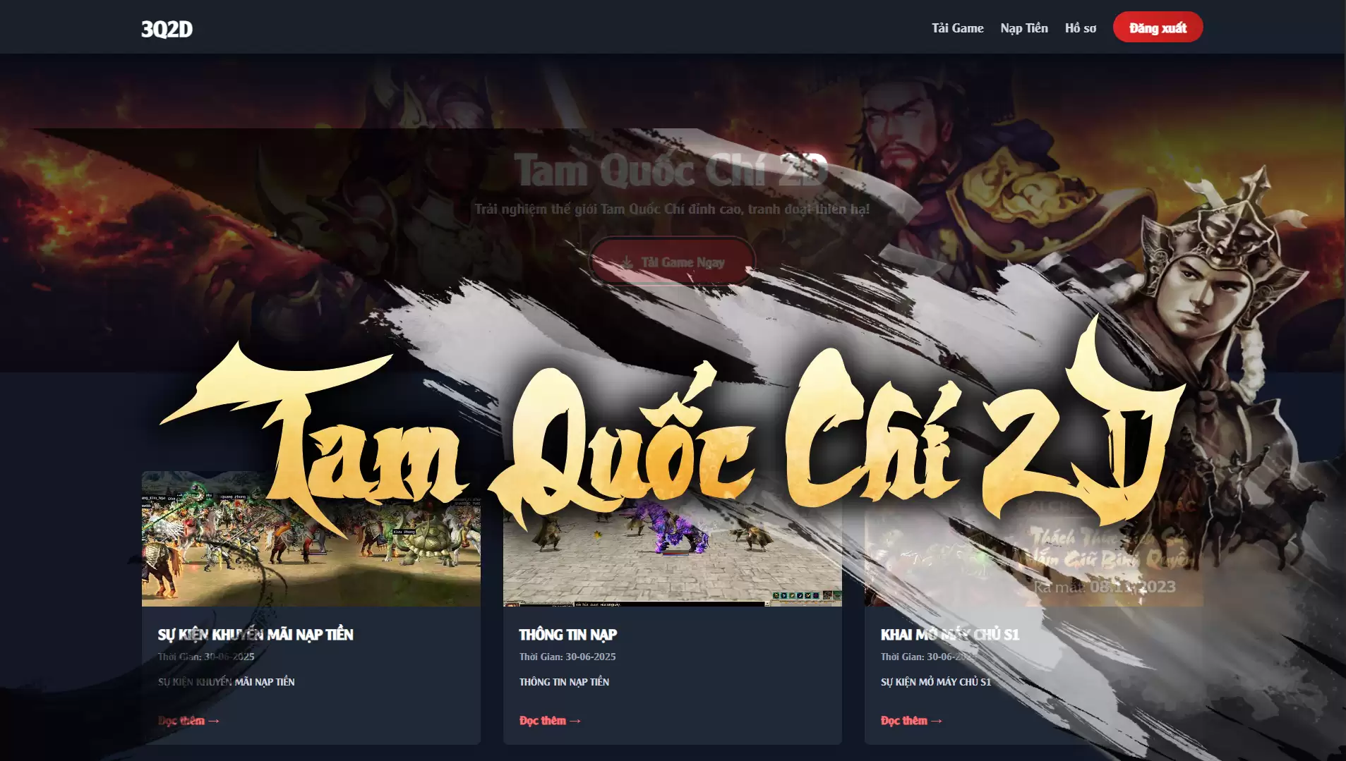 Tam Quốc Chí 2D V27 Online - Máy Chủ Windows - Website User/Admin - Tool Quản Lý - Hướng Dẫn Cài Đặt Online Chi Tiết - LouLx Game-LouLx Game